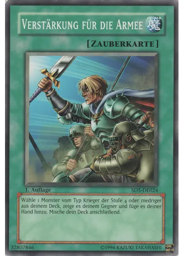 Verstärkung für die Armee