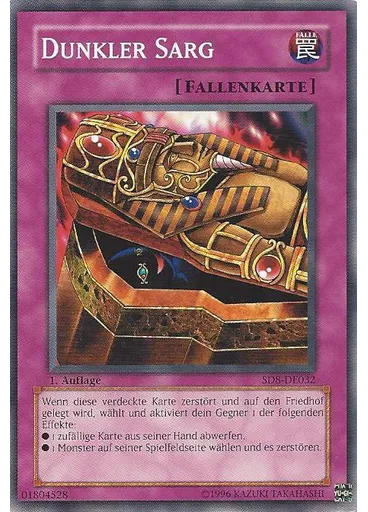 Dunkler Sarg