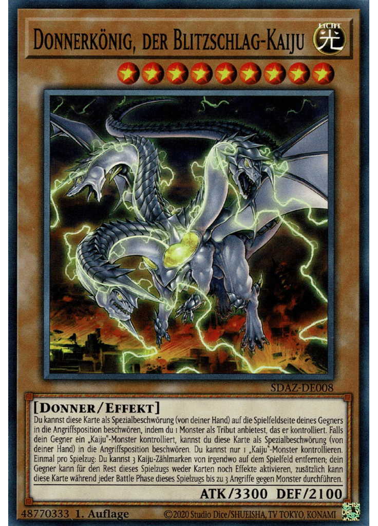 Donnerkönig, der Blitzschlag-Kaiju