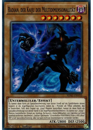 Radian, der Kaiju der Multidimensionalität
