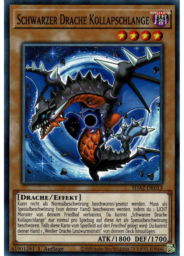 Schwarzer Drache Kollapschlange