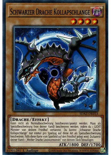 Schwarzer Drache Kollapschlange