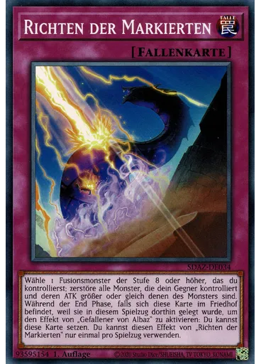 Richten der Markierten