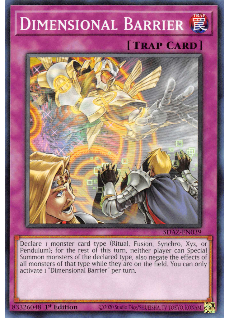 Dimensional Barrier