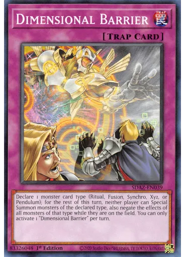 Dimensional Barrier