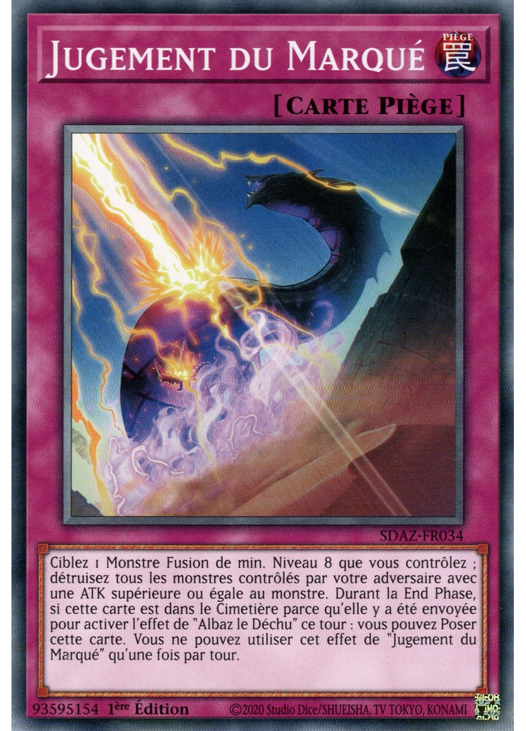 Jugement du Marqué