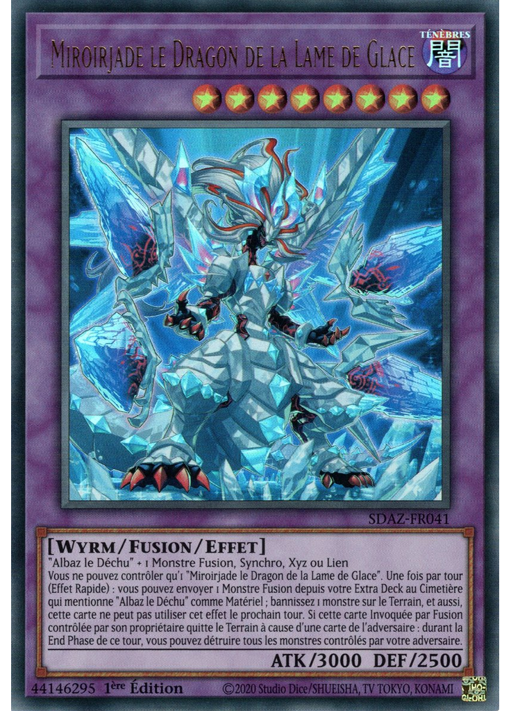 Miroirjade le Dragon de la Lame de Glace