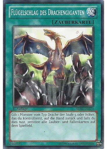 Flügelschlag des Drachengiganten