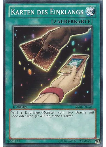 Karten des Einklangs — Saga of Blue-Eyes White Dragon Structure Deck