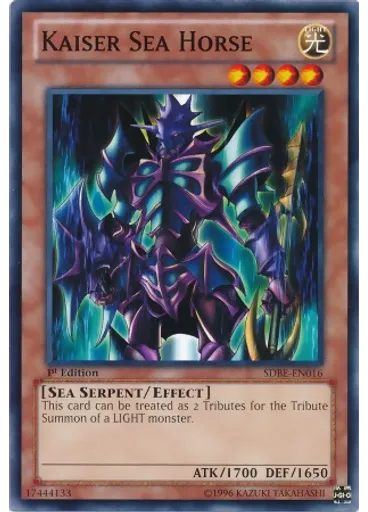 Kaiser Sea Horse — Saga of Blue-Eyes White Dragon Structure Deck