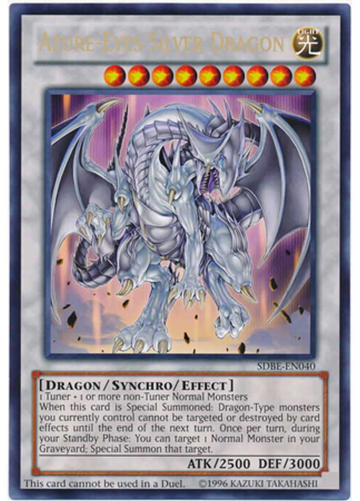 Azure-Eyes Silver Dragon (Ultra Rare Unlimited Ct)