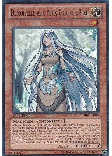 Demoiselle aux Yeux Couleur Bleu