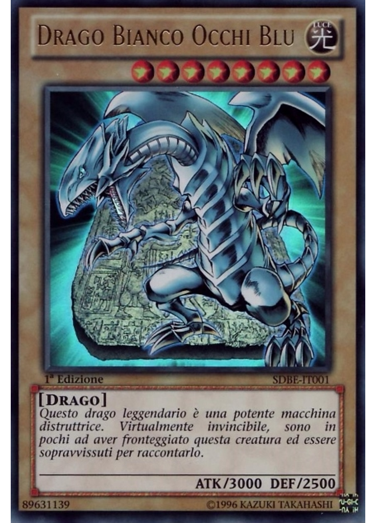 Drago Bianco Occhi Blu
