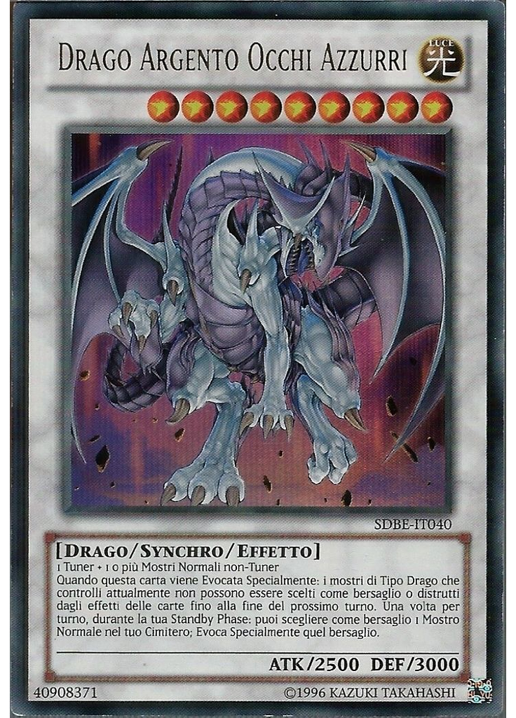Drago Argento Occhi Azzurri (Ultra Rare Unlimited)