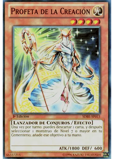 Profeta de la Creación — Saga del Dragón Blanco de Ojos Azules Baraja de Estructura