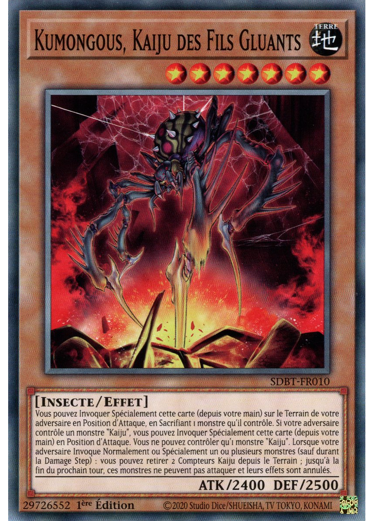 Kumongous, Kaiju des Fils Gluants