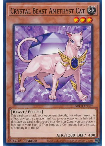 Crystal Beast Amethyst Cat