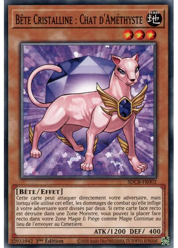 Bête Cristalline : Chat d'Améthyste