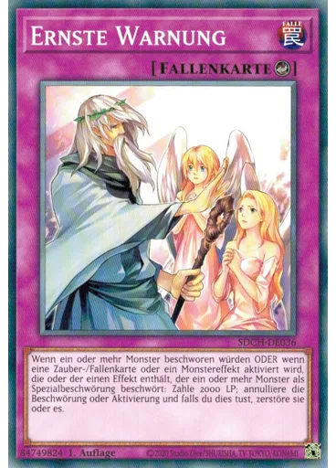 Ernste Warnung