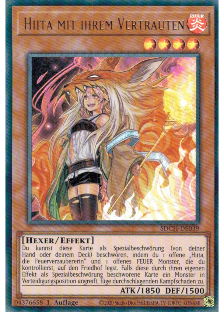 Hiita mit ihrem Vertrauten (Ultra Rare 1st Edition)
