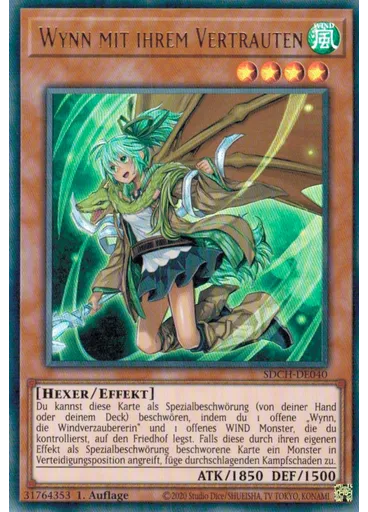 Wynn mit ihrem Vertrauten (Ultra Rare 1st Edition)