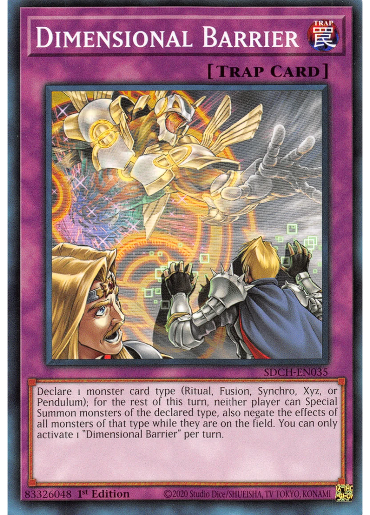 Dimensional Barrier