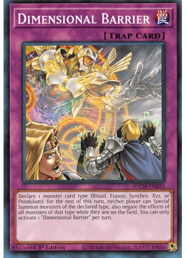 Dimensional Barrier