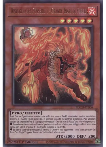 Risveglio dei Posseduti - Grande Inari di Fuoco — Structure Deck: Ammaliatrici di Spiriti