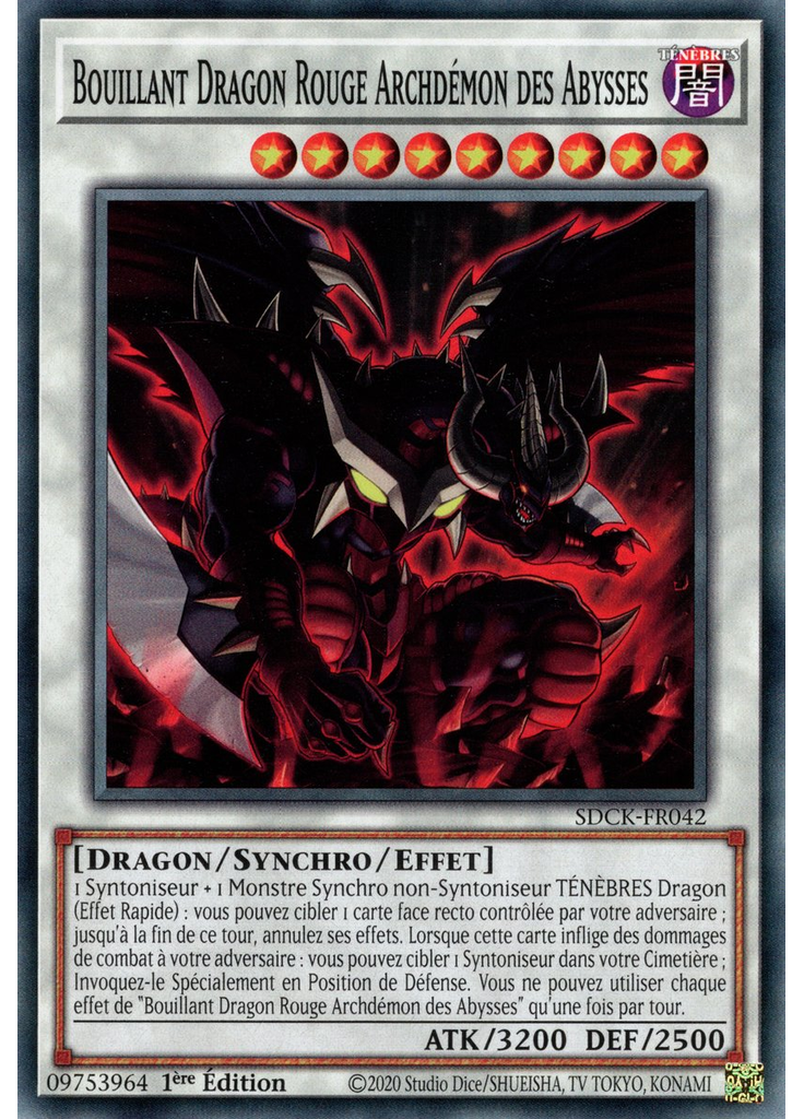 Bouillant Dragon Rouge Archdémon des Abysses