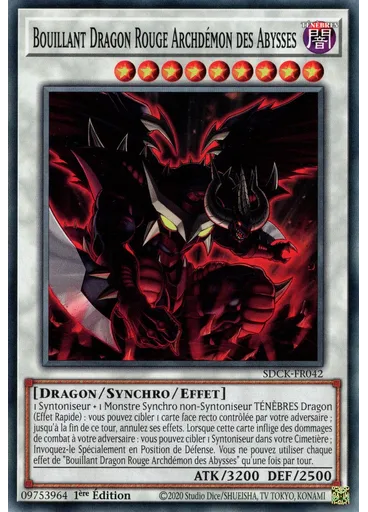 Bouillant Dragon Rouge Archdémon des Abysses