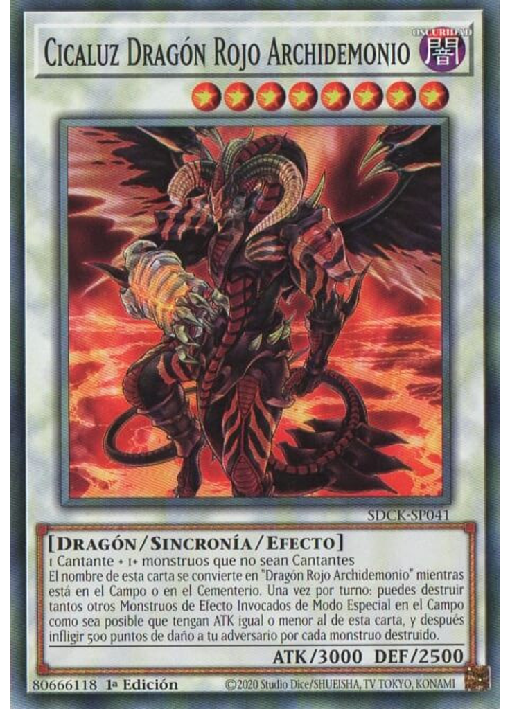 Cicaluz Dragón Rojo Archidemonio
