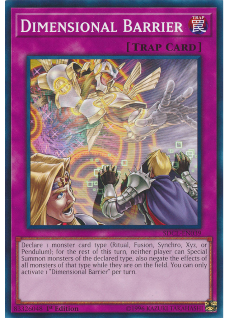 Dimensional Barrier