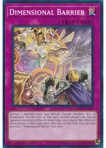 Dimensional Barrier