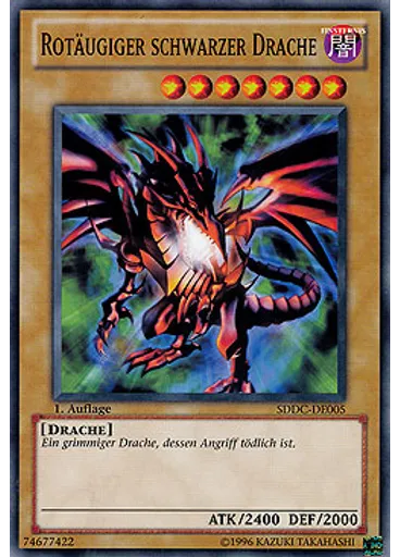 Rotäugiger schwarzer Drache