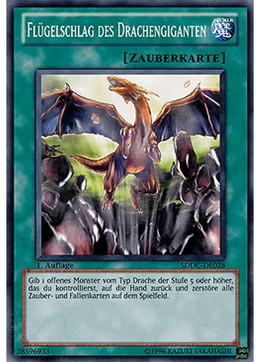 Flügelschlag des Drachengiganten