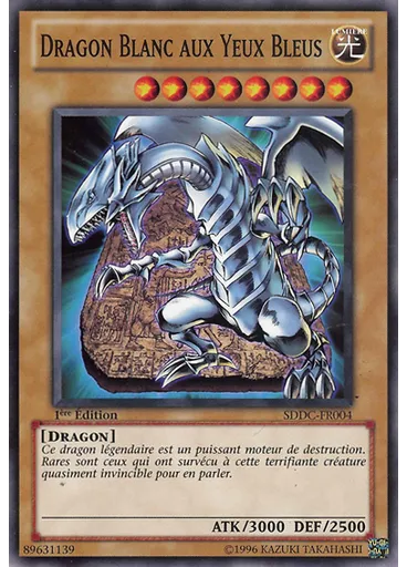 Dragon Blanc aux Yeux Bleus