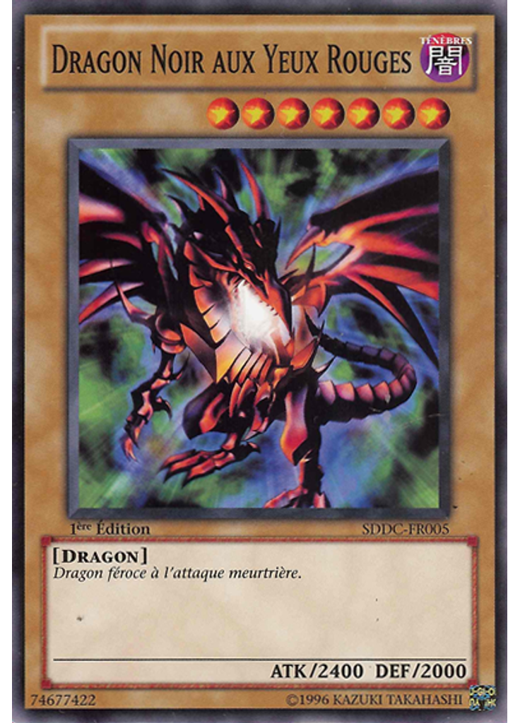 Dragon Noir aux Yeux Rouges