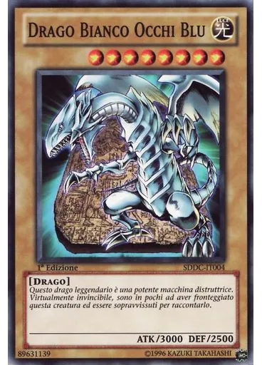 Drago Bianco Occhi Blu