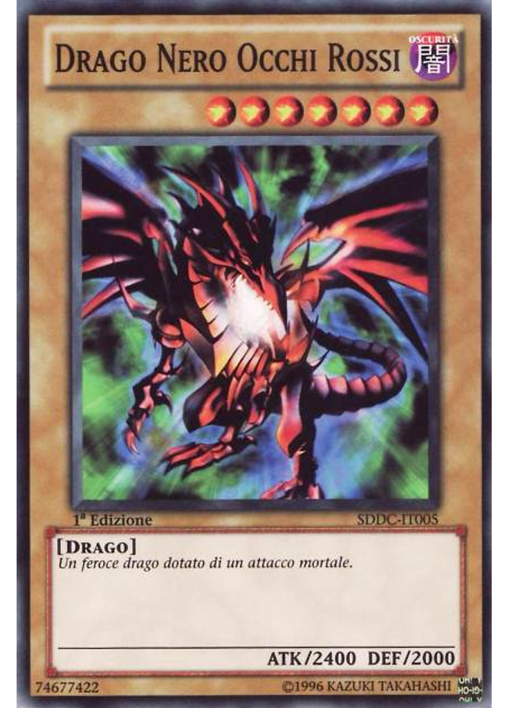 Drago Nero Occhi Rossi