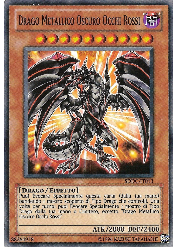 Drago Metallico Oscuro Occhi Rossi (Common Unlimited)