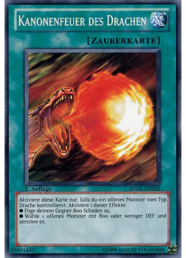 Kanonenfeuer des Drachen