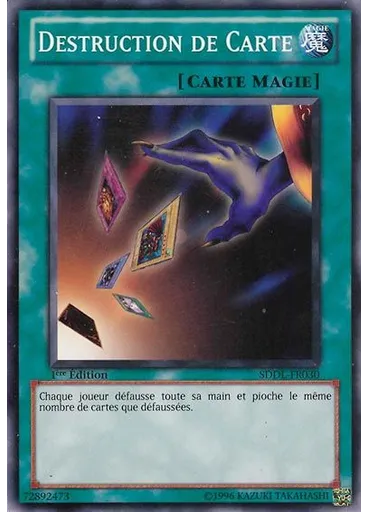 Destruction de Carte