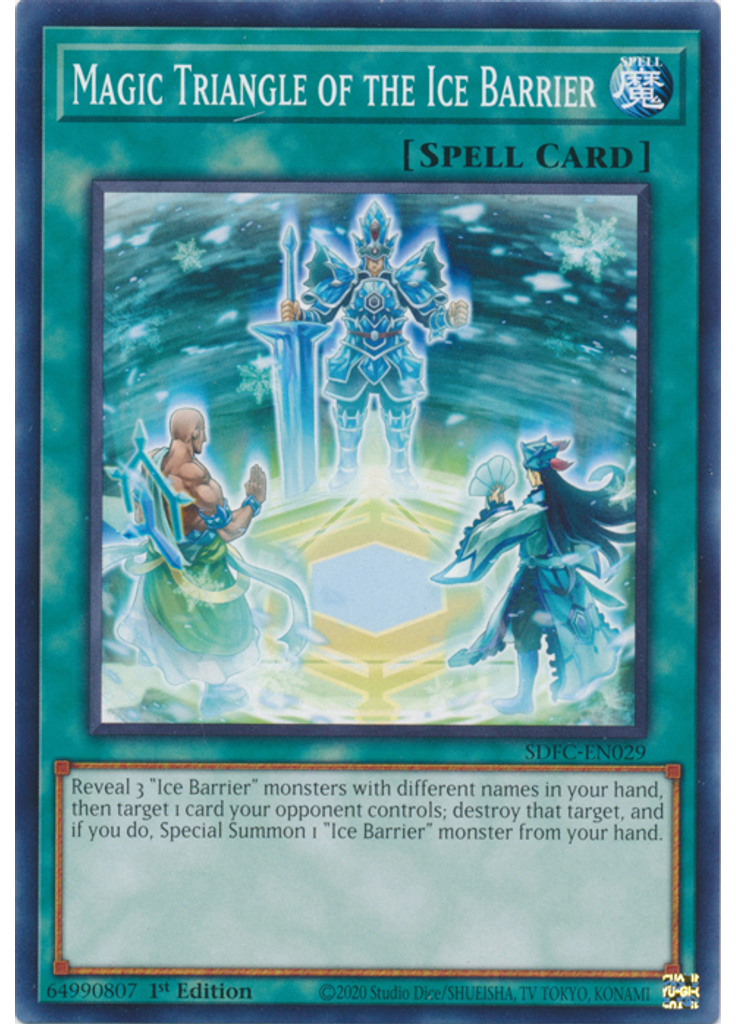 Magic Triangle of the Ice Barrier