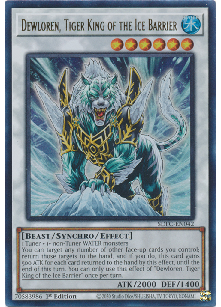 Dewloren, Tiger King of the Ice Barrier