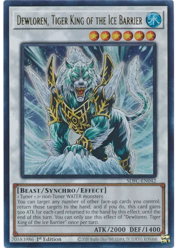 Dewloren, Tiger King of the Ice Barrier