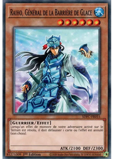 Raiho, Général de la Barrière de Glace