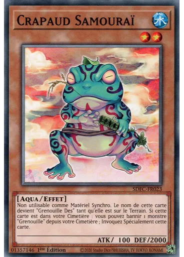 Crapaud Samouraï — Deck de Structure : Les Chaînes Glaciales
