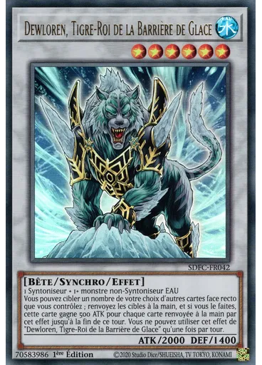 Dewloren, Tigre-Roi de la Barrière de Glace