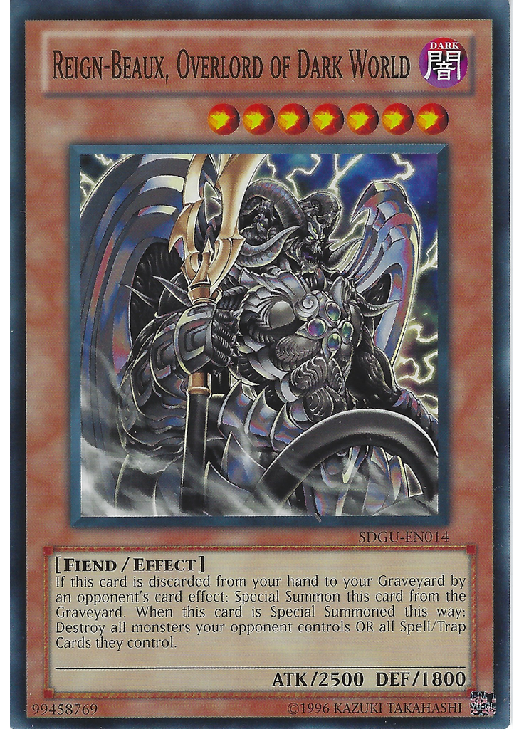 Reign-Beaux, Overlord of Dark World (Common Unlimited)