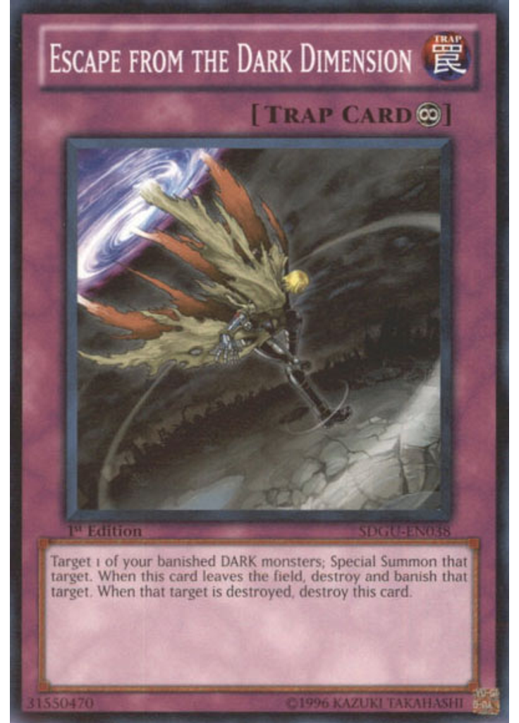 Escape from the Dark Dimension